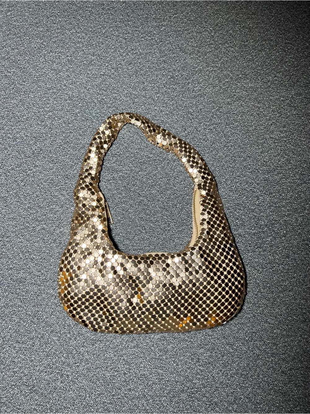 SHEIN Gold Sequin Shoulder Bag